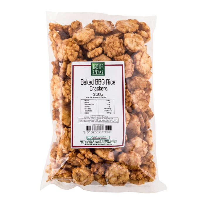 Royal Fields Baked BBQ Rice Crackers 350g